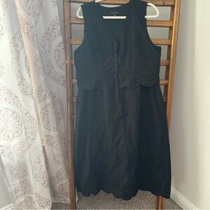 Rachel Zoe Black Sleeveless Midi Dress